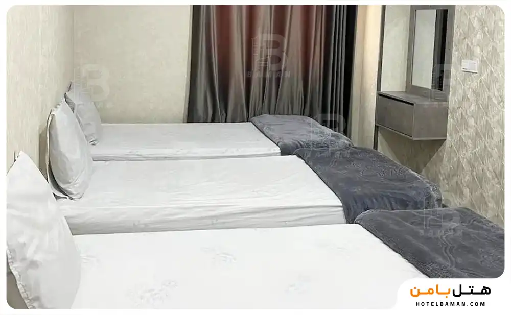 آپارتمان یک خوابه سه تخته vip (اقامت تک)